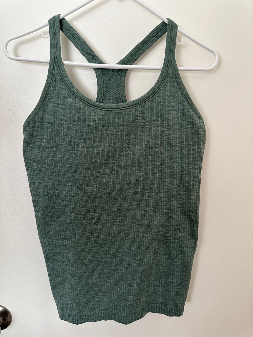 lululemon athletica Ribbed Racerback Tank — Deep Green